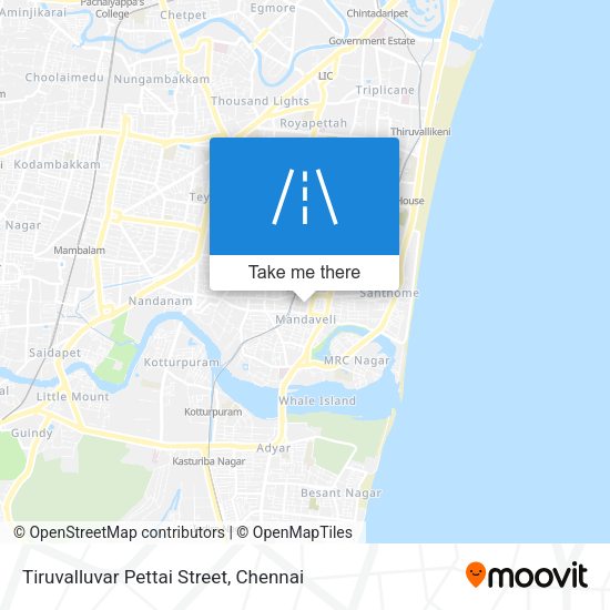 Tiruvalluvar Pettai Street map