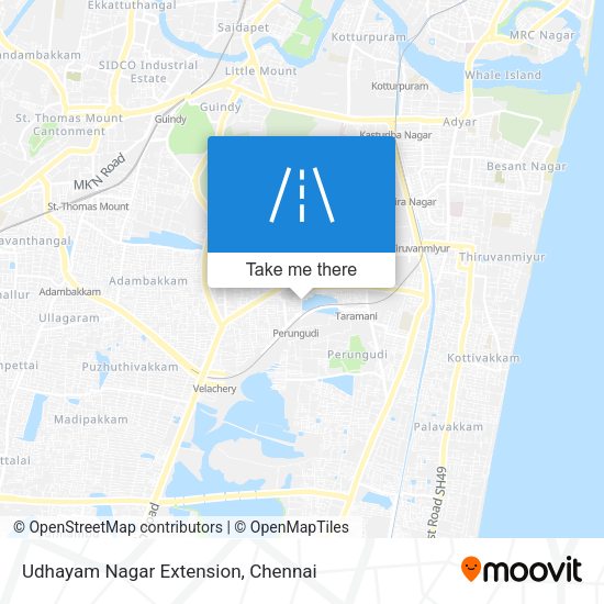 Udhayam Nagar Extension map