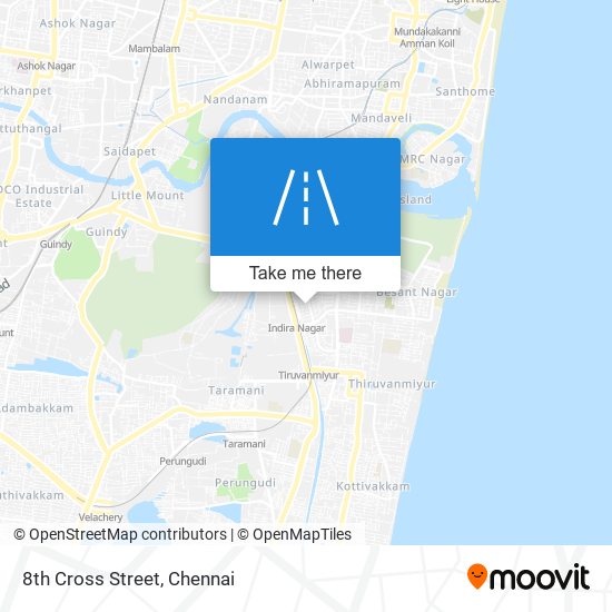8th Cross Street map