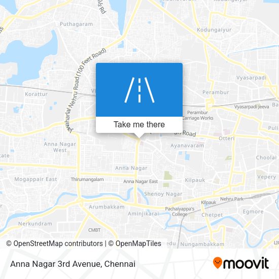 Anna Nagar 3rd Avenue map