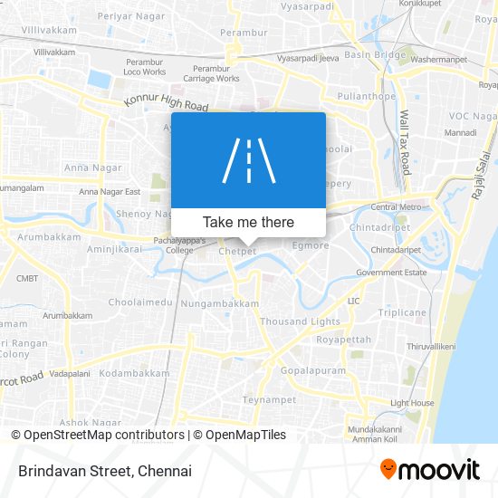 Brindavan Street map