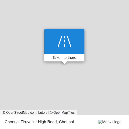 Chennai Tiruvallur High Road map