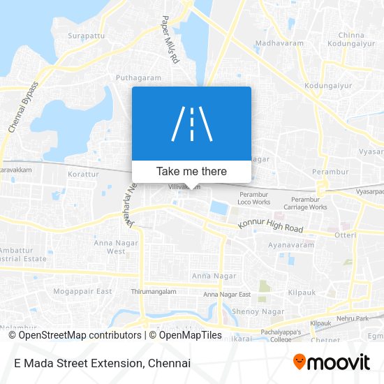 E Mada Street Extension map