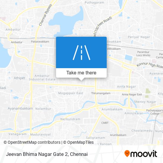 Jeevan Bhima Nagar Gate 2 map