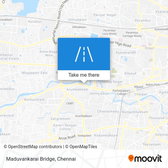 Maduvankarai Bridge map