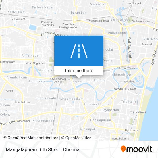 Mangalapuram 6th Street map