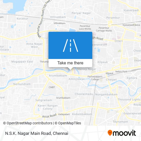 N.S.K. Nagar Main Road map