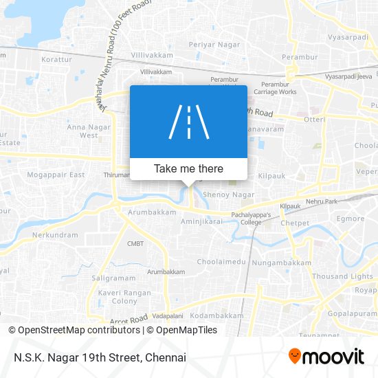 N.S.K. Nagar 19th Street map