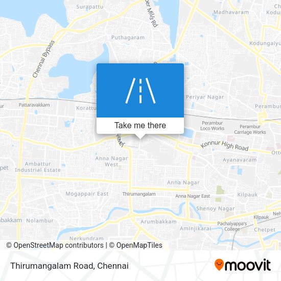 Thirumangalam Road map