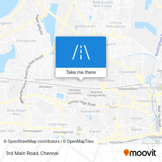 3rd Main Road map