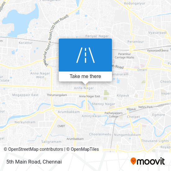 5th Main Road map