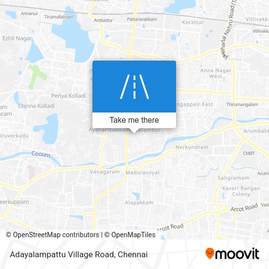 Adayalampattu Village Road map