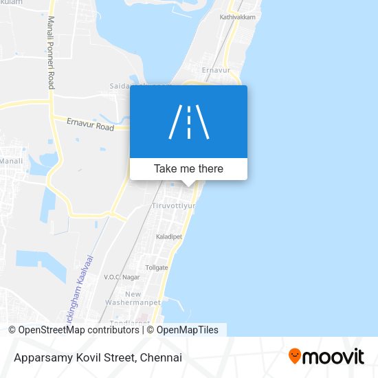 Apparsamy Kovil Street map