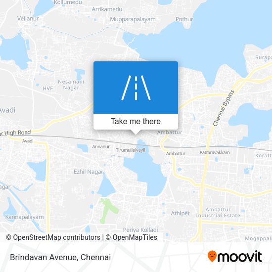 Brindavan Avenue map