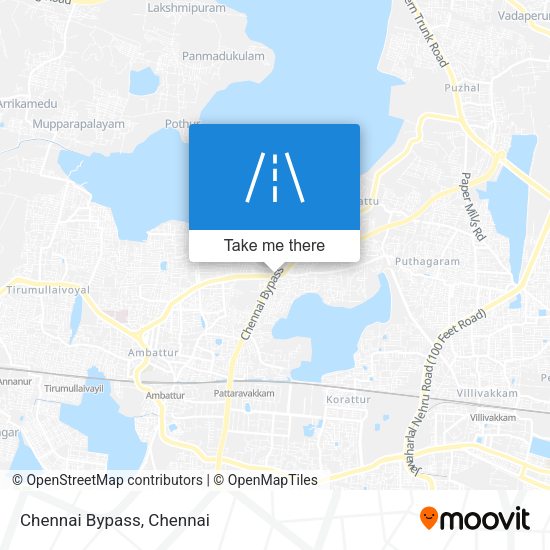 Chennai Bypass map