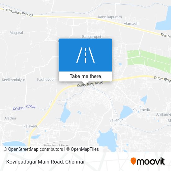 Kovilpadagai Main Road map