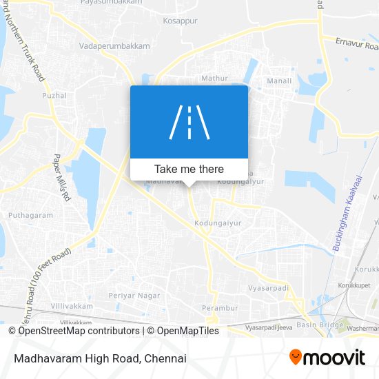Madhavaram High Road map