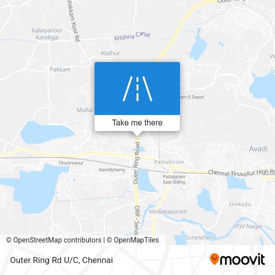 Outer Ring Rd U/C map