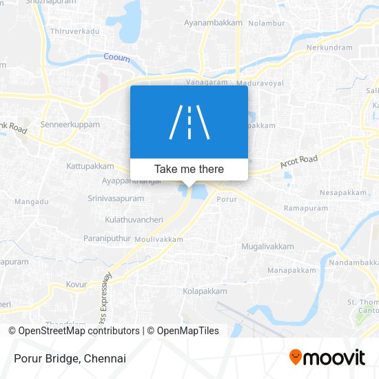 Porur Bridge map