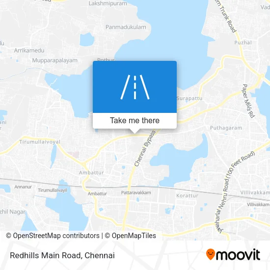 Redhills Main Road map