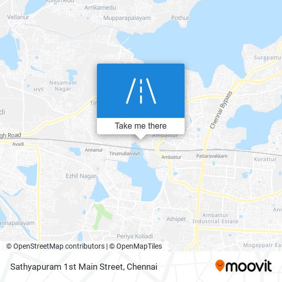 Sathyapuram 1st Main Street map