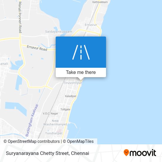 Suryanarayana Chetty Street map