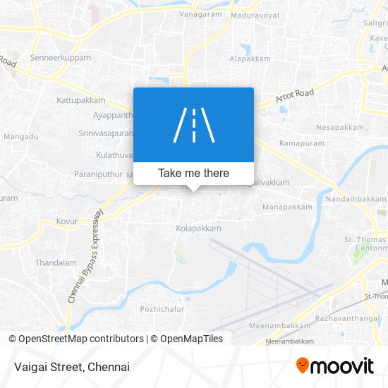 Vaigai Street map