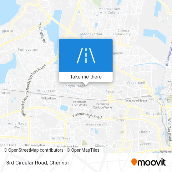 3rd Circular Road map