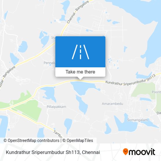 Kundrathur Sriperumbudur Sh113 map