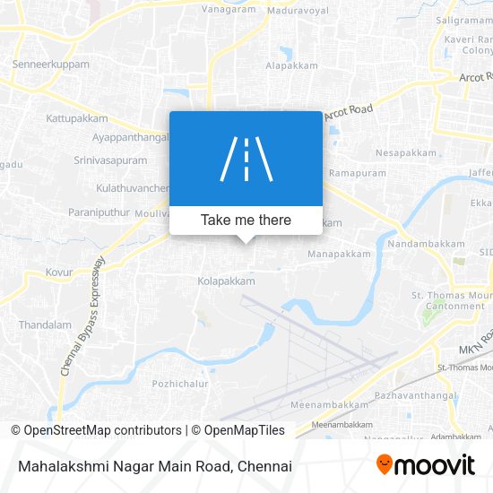 Mahalakshmi Nagar Main Road map