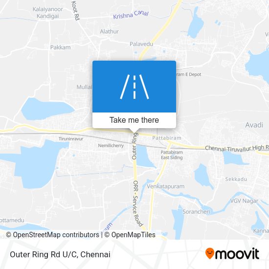 Outer Ring Rd U/C map