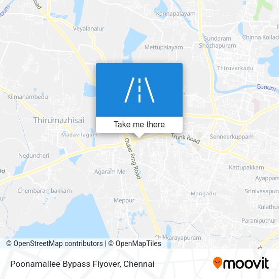 Poonamallee Bypass Flyover map
