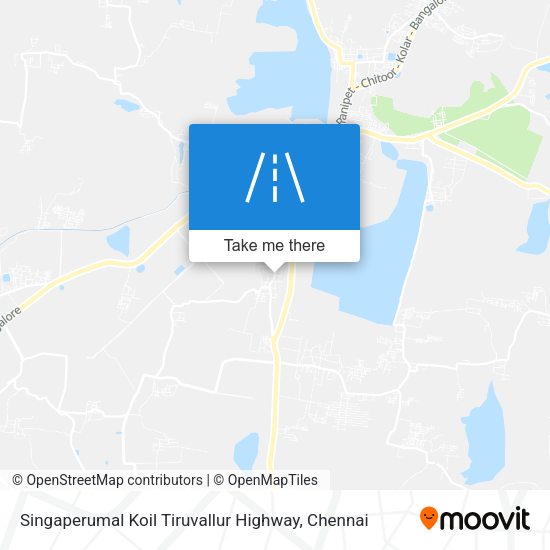 Singaperumal Koil Tiruvallur Highway map