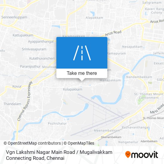 Vgn Lakshmi Nagar Main Road / Mugalivakkam Connecting Road map