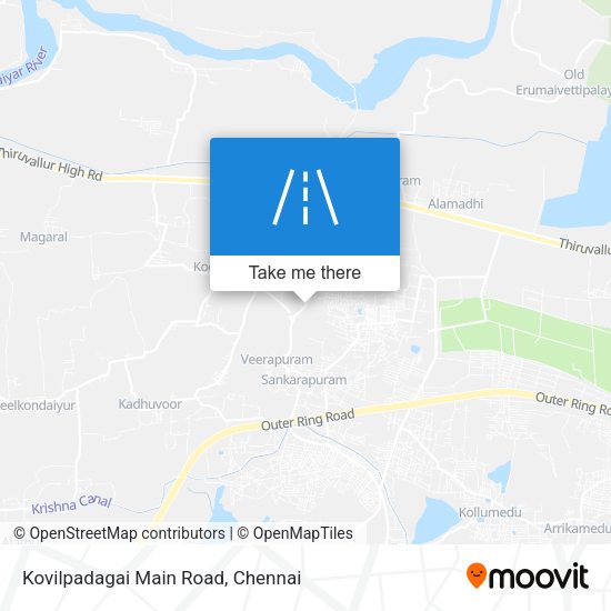 Kovilpadagai Main Road map