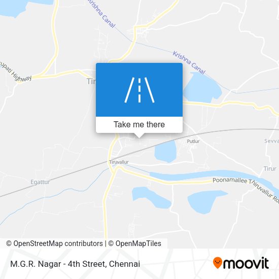 M.G.R. Nagar - 4th Street map