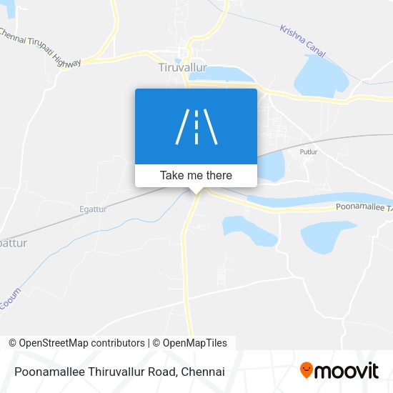 Poonamallee Thiruvallur Road map