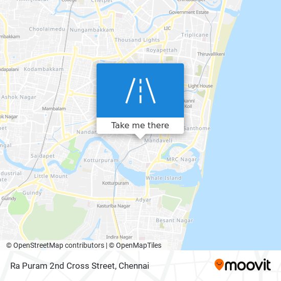 Ra Puram 2nd Cross Street map