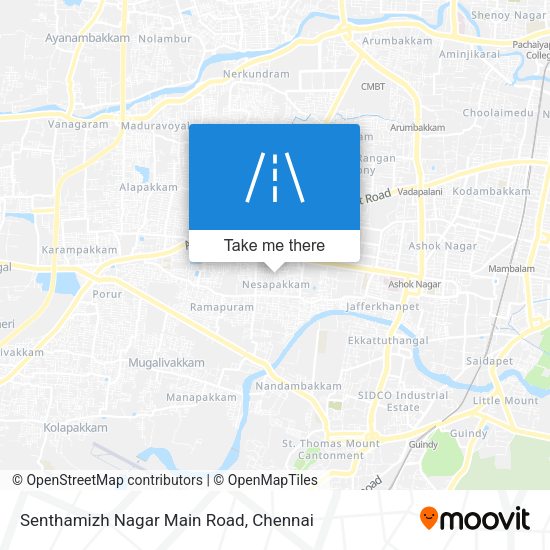 Senthamizh Nagar Main Road map