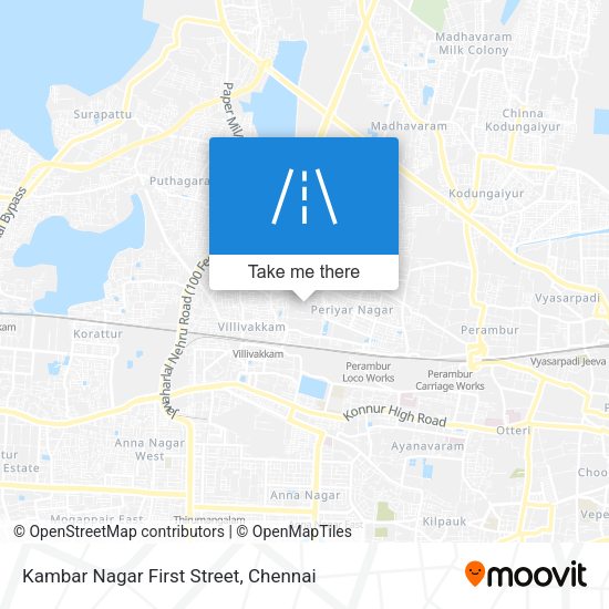 Kambar Nagar First Street map