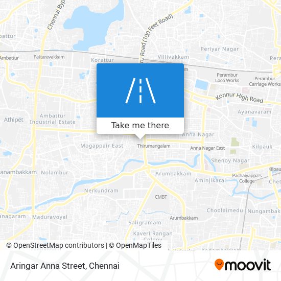 Aringar Anna Street map