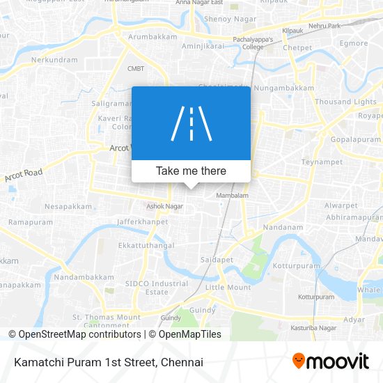 Kamatchi Puram 1st Street map