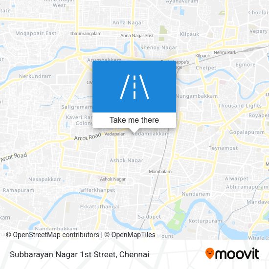 Subbarayan Nagar 1st Street map