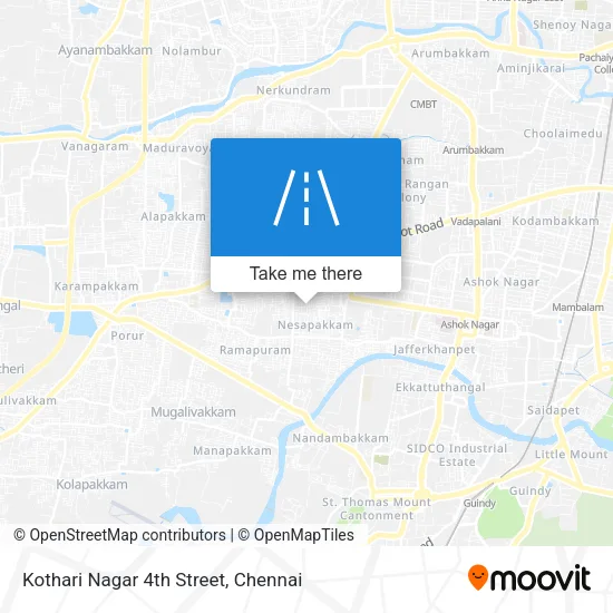 Kothari Nagar 4th Street map