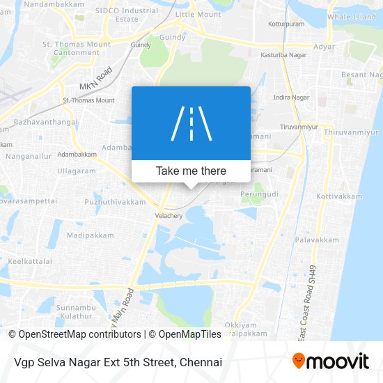 Vgp Selva Nagar Ext 5th Street map