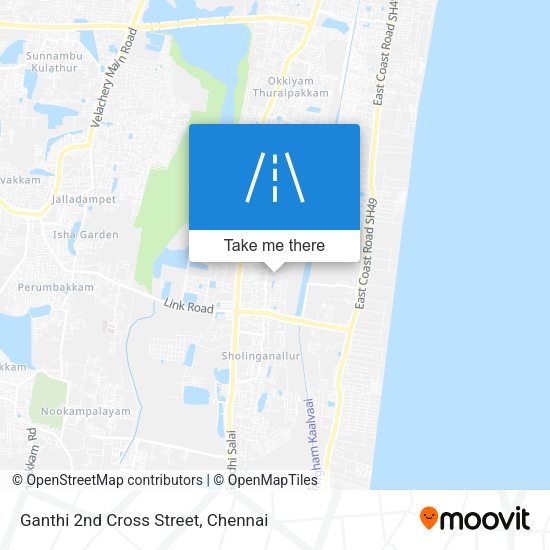 Ganthi 2nd Cross Street map