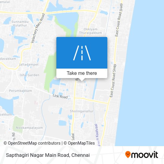 Sapthagiri Nagar Main Road map