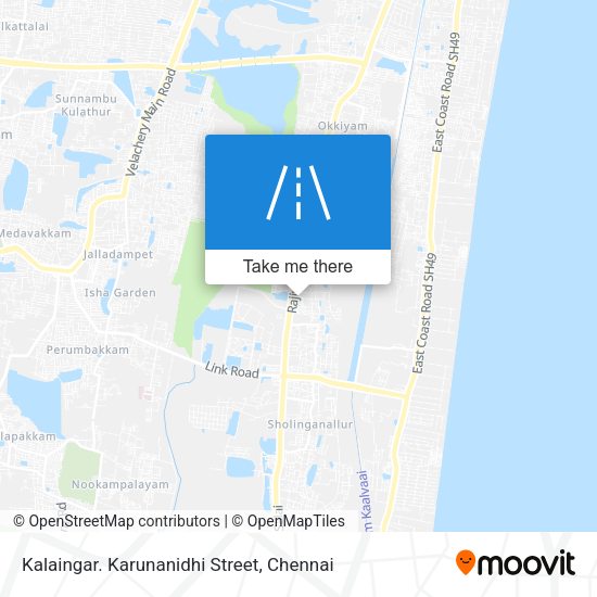 Kalaingar. Karunanidhi Street map