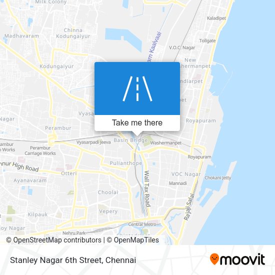 Stanley Nagar 6th Street map