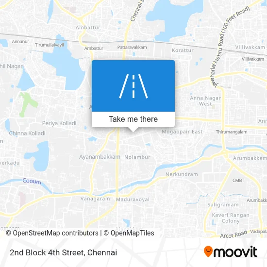 2nd Block 4th Street map